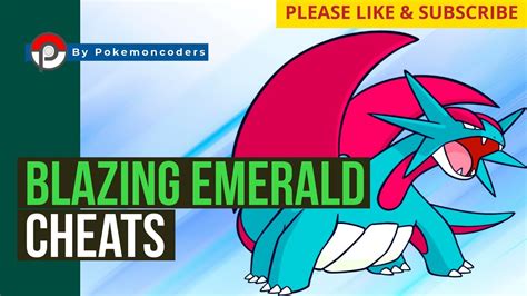 pokemon blazing emerald cheat codes.
